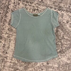 Liz Claiborne Womens Aqua Short Sleeve Tee. 100% cotton